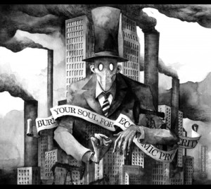 Burn your soul for economic prosperity