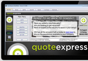 QuoteExpress Custom Ductwork Estimating Software