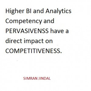 Higher BI and ANALYTICS COMPETENCY and PERVASIVENESS have direct ...