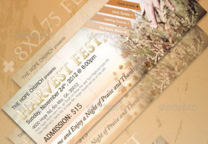 The Harvest Fest Photoshop Flyer Template is great for any Church Fall ...