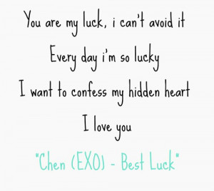 Chen (EXO) - BEST LUCK