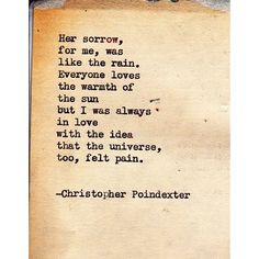 christopher poindexter more the universe christopher poindexter words ...
