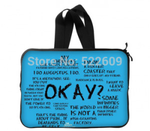 ... Okay The Fault in Our Stars Quotes Laptop Sleeve 13 inch Pop Design