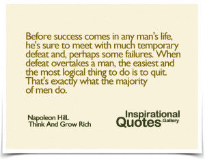 Before Success Comes In Any Man’s Life He’s Sure To Meet With Much ...