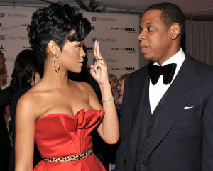 Jay-Z and one of his mistresses Rihanna