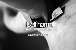 Quotes About Self Harm Tumblr Self-harm
