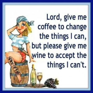 Coffee and wine