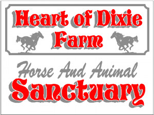 Heart Of Dixie Animal Sanctuary Custom Metal Sign Layout