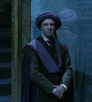 Quirrell with the Mirror of Erised.