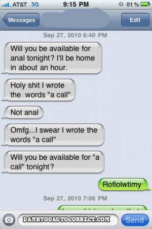Hilarious iPhone Auto Correct Disasters