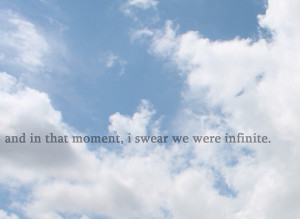blue, infinite, quote, sky