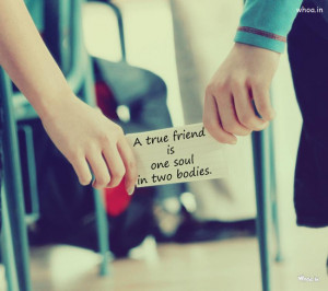 True Friend Friendship Day Quote In Couples Hand Love Image Photo