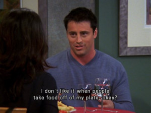 food, friends, joey tribiani