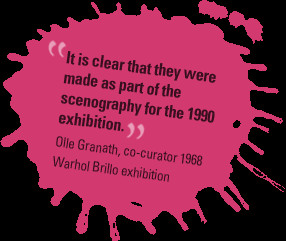 Andy Warhol's famous Brillo Boxes
