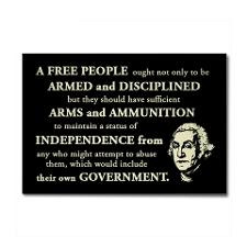 Washington Quote - A Free People Rectangle Magnet