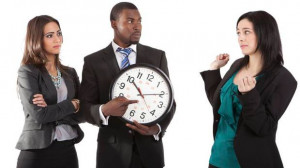 ... being tardy at least once a month, and 16 per cent are late once a