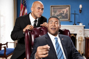Obama (Jordan Peele) and his anger translator, Luther (Keegan-Michael ...