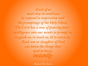holy ghost quote lds