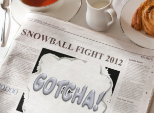 Funny Snowball Fight