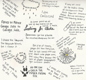 Most popular tags for this image include: looking for alaska, john ...