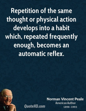 Repetition of the same thought or physical action develops into a ...