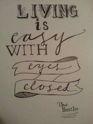 hand lettering #quote #beatles