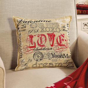 Valentine Sayings Decorative Pillow