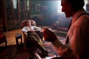 Ed Stoppard (left) stars as Alan Turing while Henry Goodman plays the ...