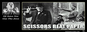 Scissors Beat Paper Churchill Hitler