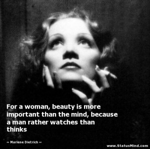 ... rather watches than thinks - Marlene Dietrich Quotes - StatusMind.com