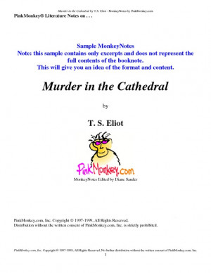 ... murder in the cathedral online,murder in the cathedral quotes,murder