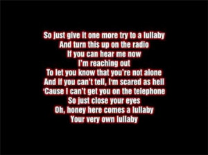lullaby lyrics - my favorite song :)