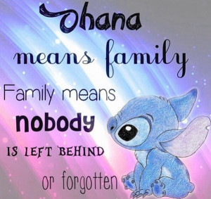 stitch quote☺️: Ohana Quotes Tattoo, Disney Pics, Disney Quotes ...