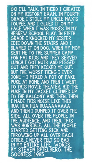 Chunk rant - the Goonies