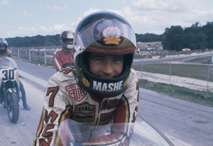 Barry Sheene tribute parade at British MotoGP race