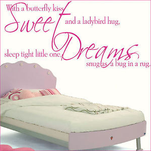 LARGE-CHILDRENS-NURSEY-WALL-QUOTE-SWEET-DREAMS-SNUG-AS-BUG-IN-RUG ...