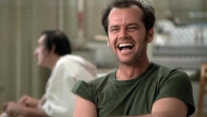 Description : Jack Nicholson as mental patient Randle Patrick McMurphy ...