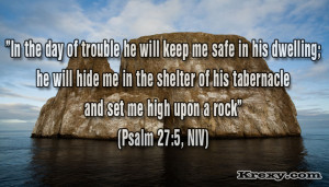 Bible Picture Quotes – Psalm 27:5 (NLT) For in the day of trouble he ...
