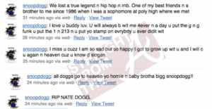 aka “Nate Dogg” Dead at 41 + Snoop Dogg’s Emotional Response