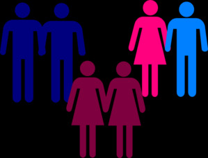 Men Women Holding Hands Clip Art