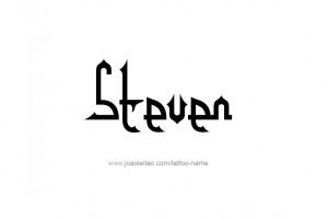 Steven Name Tattoo
