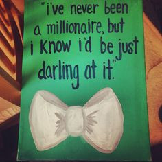 canvas that I painted for my big #sratty #sorority #katespade #quote