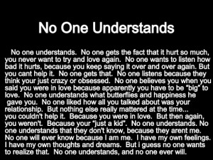 No one understands.