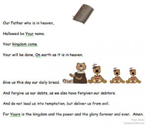 The Lord s Prayer - Encouraging Bible memory verses for children
