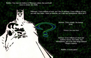 Batman vs The Riddler by PhoenixLumen