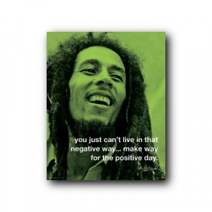 Bob Marley Poster Quote 16X20 Positive Way Sx0140 Home