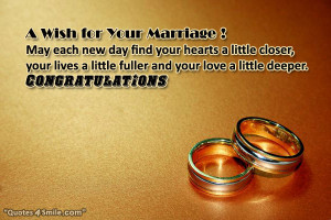 Wish for Your Marriage !