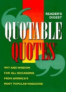 Details about Quotable Quotes, Editors of Reader's Digest, Good, Book