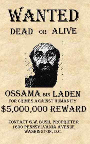 OSAMA WANTED DEAD OR ALIVE POSTER