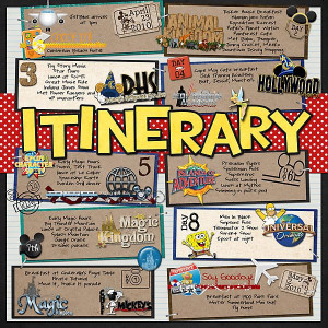 ... 2010 Itinerary – MouseScrappers – Disney Scrapbooking Gallery